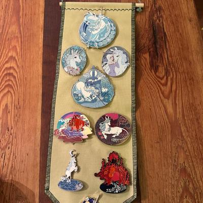 ENAMEL THE LAST UNICORN PIN LOT