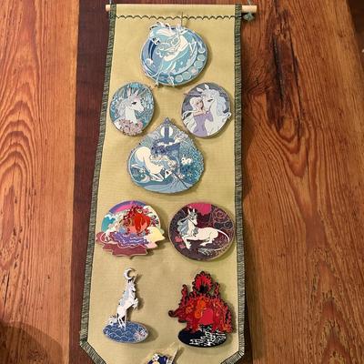 ENAMEL THE LAST UNICORN PIN LOT