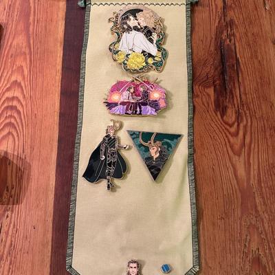 ENAMEL LOKI COLLECTOR PIN CHARM LOT
