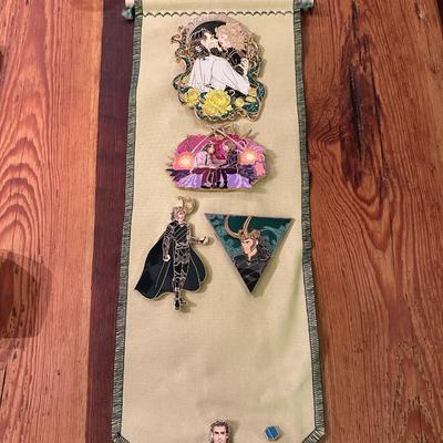 ENAMEL LOKI COLLECTOR PIN CHARM LOT