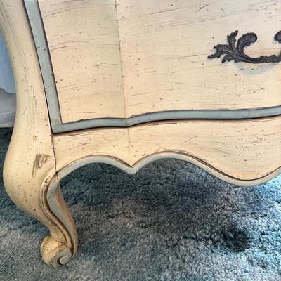 Pair 60’s French Country Style “White Furniture Co.” Bedside Tables