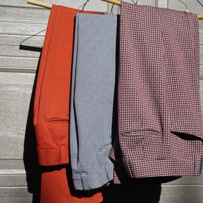 VINTAGE MENS TWEED TROUSERS SIZE 36/31