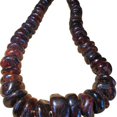 Baltic Amber free form necklace 