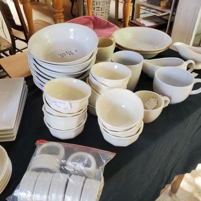 75% off white dinnerware