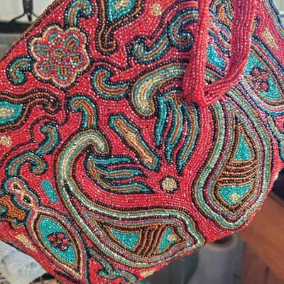 Rich Jeweled  tone Walborg Beaded evening bag 