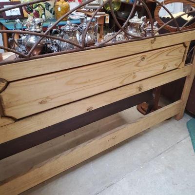 Wood King headboard 