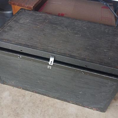 Vintage army trunk