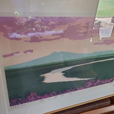 Unknown Japanese artist river of purple $50 