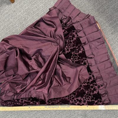 Antique Victorian Afternoon or Day Dress - Burgundy 2 piece outfit - late 1800's or early 1900's