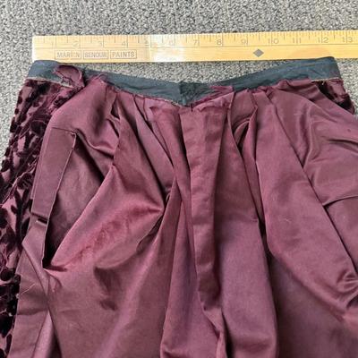 Antique Victorian Afternoon or Day Dress - Burgundy 2 piece outfit - late 1800's or early 1900's