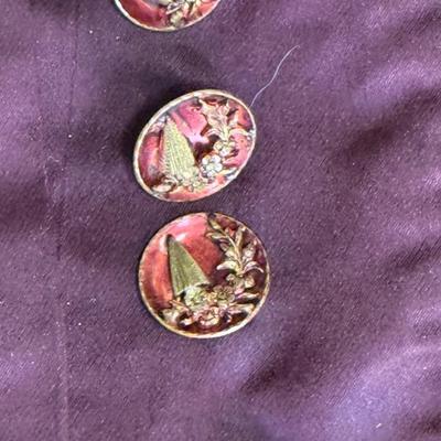 Antique Victorian Afternoon or Day Dress - Burgundy 2 piece outfit - late 1800's or early 1900's