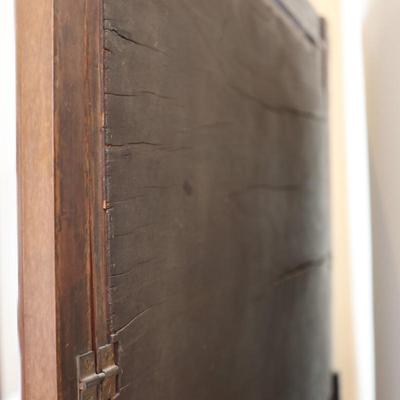 Antique Carved Walnut Marble Top Dresser with Mirror