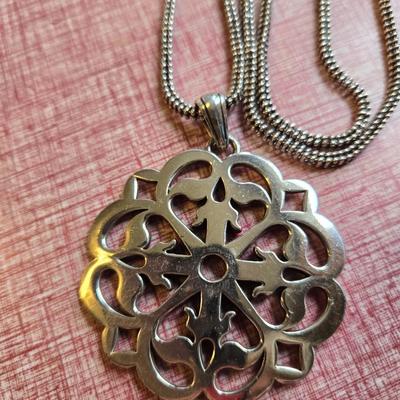 Brighton Silver Medallion Necklace