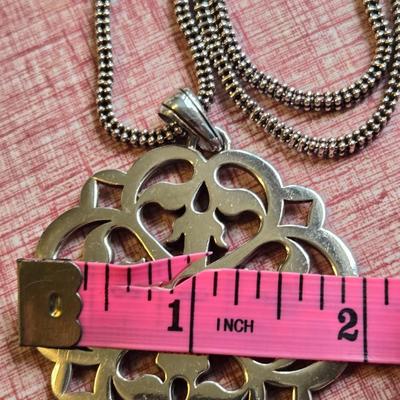 Brighton Silver Medallion Necklace