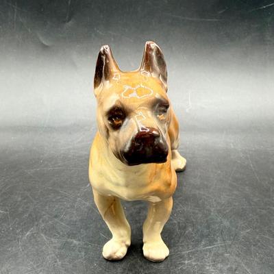 Vintage Bulldog Ceramic Figurine
