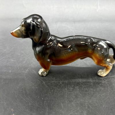 Vintage Dachshund Ceramic Figurine