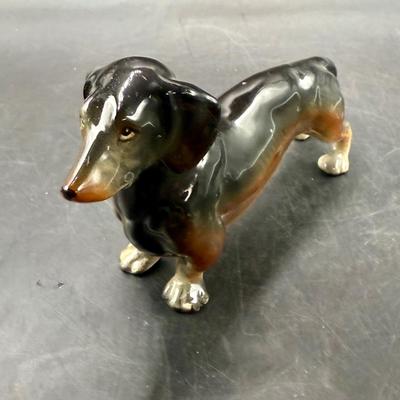 Vintage Dachshund Ceramic Figurine