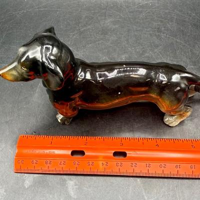 Vintage Dachshund Ceramic Figurine