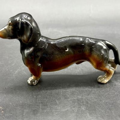 Vintage Dachshund Ceramic Figurine