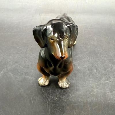 Vintage Dachshund Ceramic Figurine