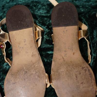 SIX PAIRS OF VINTAGE LADIES SANDLES AND DRESS SHOES 1960-1970'S