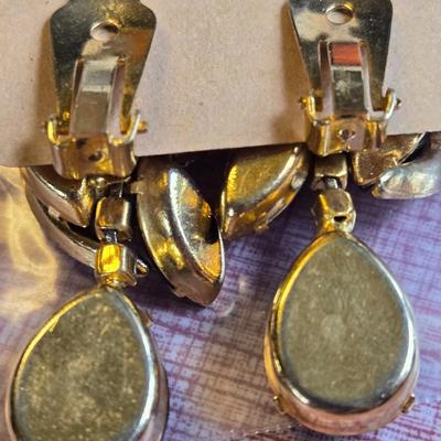 Beautiful Topaz Clip Earrings