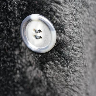 1940'S VINTAGE MANS FUR COAT. BLACK. W/ SILK STYLE LINING