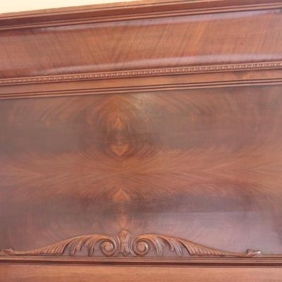 Antique Victorian Carved Double Bed Frame