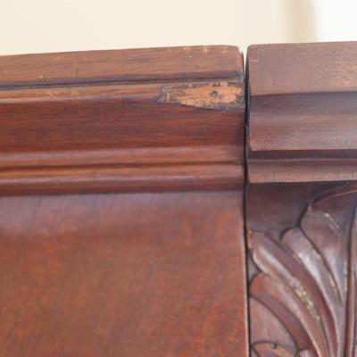 Antique Victorian Carved Double Bed Frame