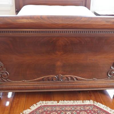 Antique Victorian Carved Double Bed Frame