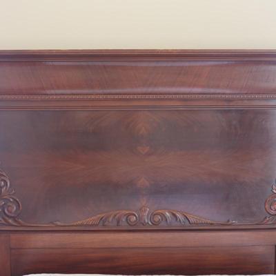 Antique Victorian Carved Double Bed Frame
