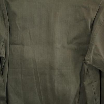 MENS VINTAGE ROTC SHIRT W/ PATCHES TO INCLUDE A ARMY GREEN WOOL BLANKET