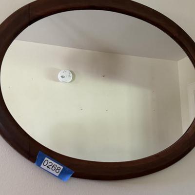 Wooden Wall Mirror / Tray