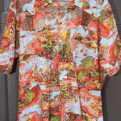 GUYS TAKE NOTE OF THESE VINTAGE SHIRTS OF FUN. COTTON AND POLY FROM THE 70'S-80;S
