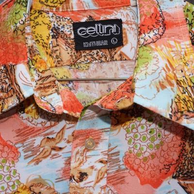 GUYS TAKE NOTE OF THESE VINTAGE SHIRTS OF FUN. COTTON AND POLY FROM THE 70'S-80;S