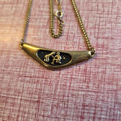 Vintage Aquarius Necklace