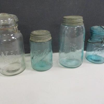 Quart Whitney Mason Pat'd 1858 Jar Ball Mason & Ideal Jars Safety Seal Made In Canada