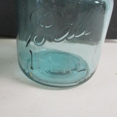 Quart Whitney Mason Pat'd 1858 Jar Ball Mason & Ideal Jars Safety Seal Made In Canada