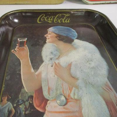 Coca-Cola Advertising Tins #1 Approx 17 1/2" x 12 3/4"