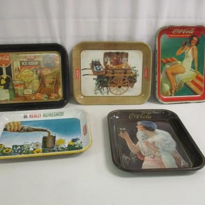 Coca-Cola Advertising Tins #1 Approx 17 1/2" x 12 3/4"