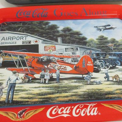 Coca-Cola Advertising Tins #2 Approx 17 1/2" x 12 3/4"