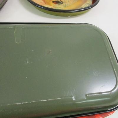Coca-Cola Advertising Tins & Made In Italy Melamine Tray