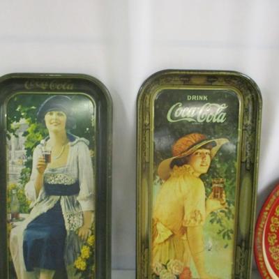 Coca-Cola Advertising Tins & Made In Italy Melamine Tray