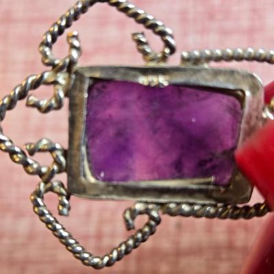 Sterling Silver Amethyst Pendant