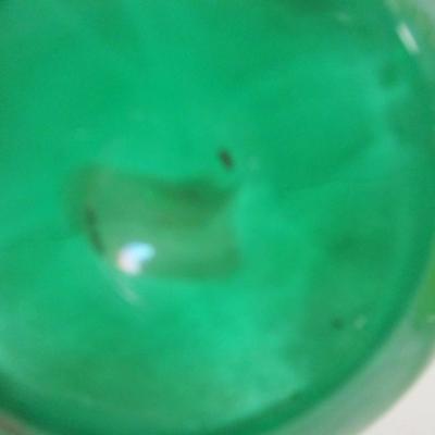 Green Heart Shaped Vase Approx 4" Tall #4
