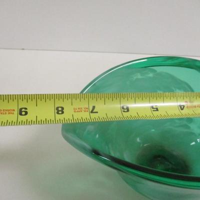Green Heart Shaped Vase Approx 4" Tall #4