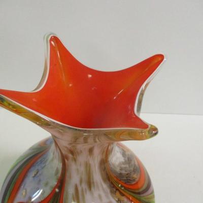 Adventurine Multi-Colored Feathered Pulled Canes Approx 11" Tall #7