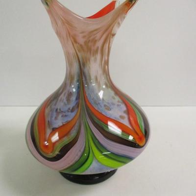 Adventurine Multi-Colored Feathered Pulled Canes Approx 11" Tall #7