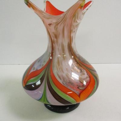 Adventurine Multi-Colored Feathered Pulled Canes Approx 11" Tall #7