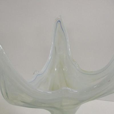 Sooner Ozark Art Glass Hand Blown Glass Tulip Vase Approx 14" Tall #13